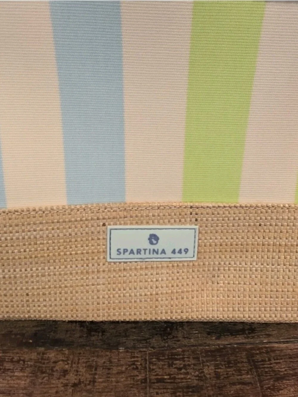 Spartina Out To Lunch Insulated Multicolor Stripe Bag With Zip Closure